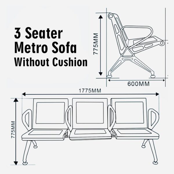 3-Seater Sofa - Image 2
